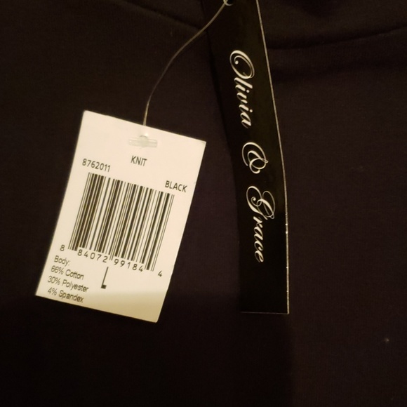 NWT - Black Mix Media Shirt - Picture 4 of 4